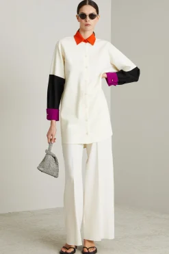 Abito a camicia - Bianco Nero