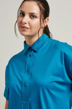 Abito a camicia - Blu