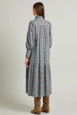 Abito a camicia - Blu Azzurro Marrone