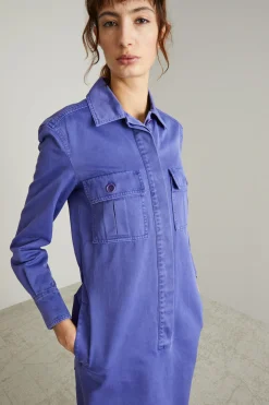 Abito a camicia - Viola