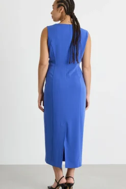 Abito a tubino in crepe - Bluette