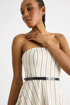 Abito bustier midi - Cammello Bianco