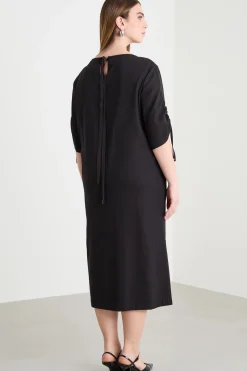 Abito con coulisse - Nero