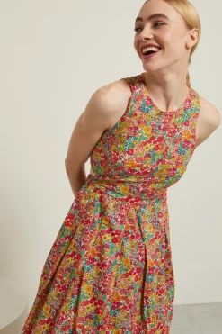 Abito con dettagli cut out - Arancione Fucsia Verde