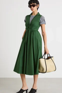 Abito con dettaglio di nodo - Verde