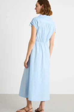 Abito con ricami - Azzurro