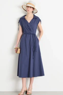 Abito con ricami - Blu