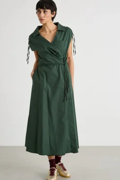 Abito con ricami - Verde