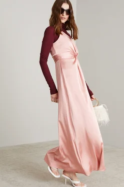 Abito con spacco - Rosa