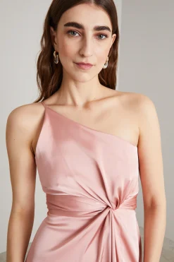 Abito con spacco - Rosa