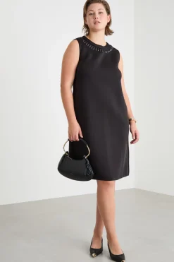 Abito con strass - Nero
