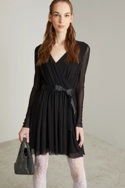 Abito con strass - Nero