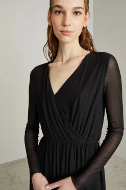 Abito con strass - Nero