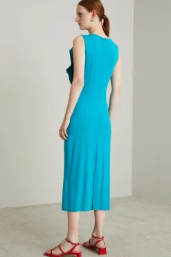 Abito con volant - Azzurro