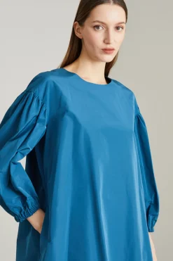 Abito corto oversize - Turchese