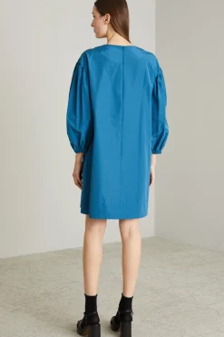 Abito corto oversize - Turchese