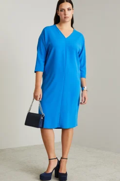 Abito in cady - Azzurro