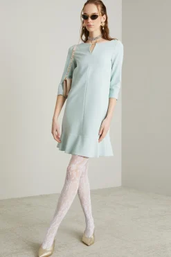 Abito in cady - Azzurro