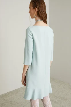 Abito in cady - Azzurro