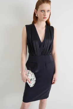 Abito in cady leggero - Nero