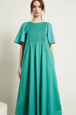 Abito in cotone - Verde