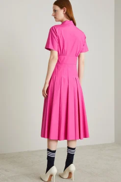 Abito incrociato - Fucsia