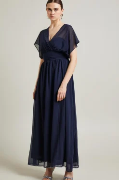 Abito in georgette - Blu