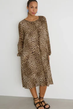 Abito in georgette stampato - Animalier