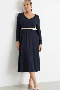Abito in jersey - Blu