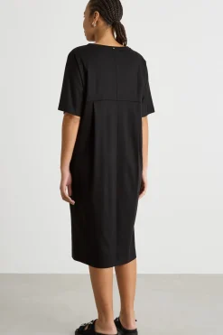 Abito in jersey con maniche a kimono - Nero