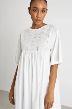 Abito in jersey con tasche - Bianco