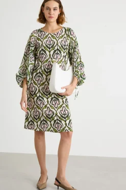 Abito in jersey fluido - Verde