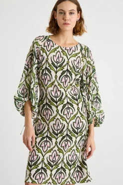 Abito in jersey fluido - Verde
