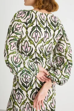 Abito in jersey fluido - Verde