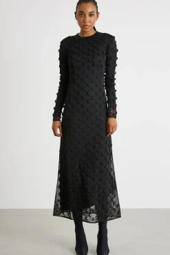 Abito in maglia aderente - Nero
