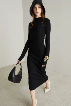Abito in maglia - Nero