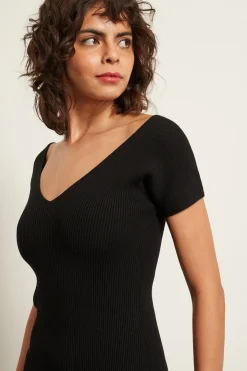 Abito in maglia - Nero