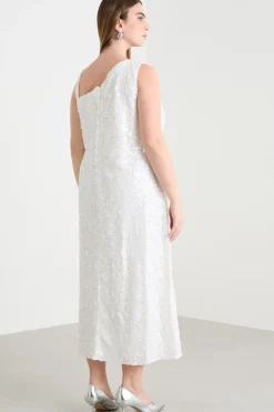 Abito in paillettes - Bianco