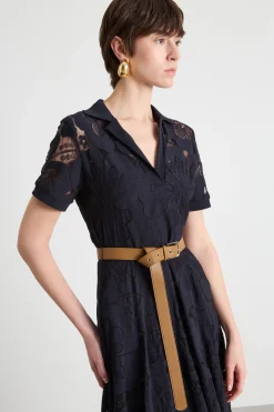 Abito in pizzo - Blu