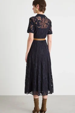 Abito in pizzo - Blu