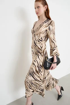 Abito in raso - Animalier