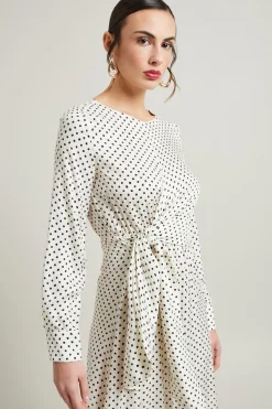 Abito in twill - Bianco