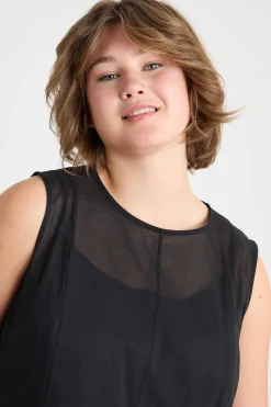 Abito in voile - Nero