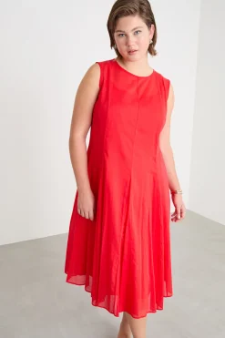 Abito in voile - Rosso