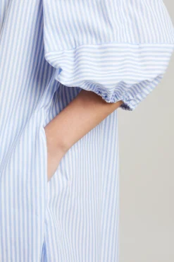 Abito maxi - Azzurro Bianco