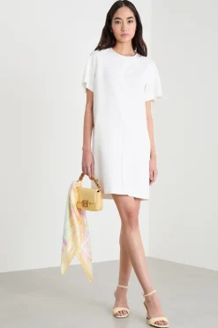 Abito T-shirt in cady - Bianco