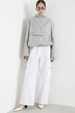 Anorak in taffettà tecnico - Grigio