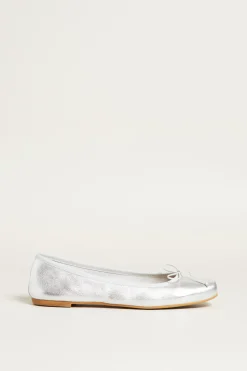 Ballerina in pelle - Argento