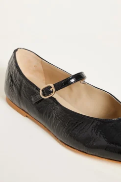 Ballerina con cinturino - Nero