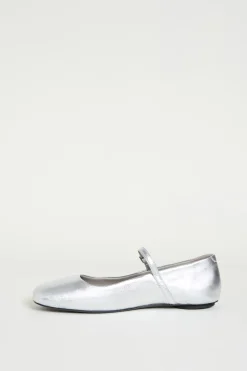 Ballerina in pelle - Argento